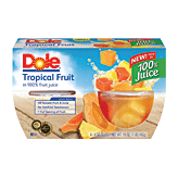 Dole Fruit Bowls Tropical Fruit In Lightly Sweetened Juice 4 Oz Cup Full-Size Picture